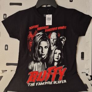 Hot Topic Black and Red Buffy T-Shirt